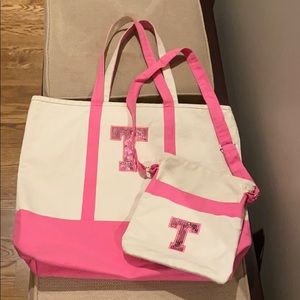 Matching canvas Tote & Cross body bag
